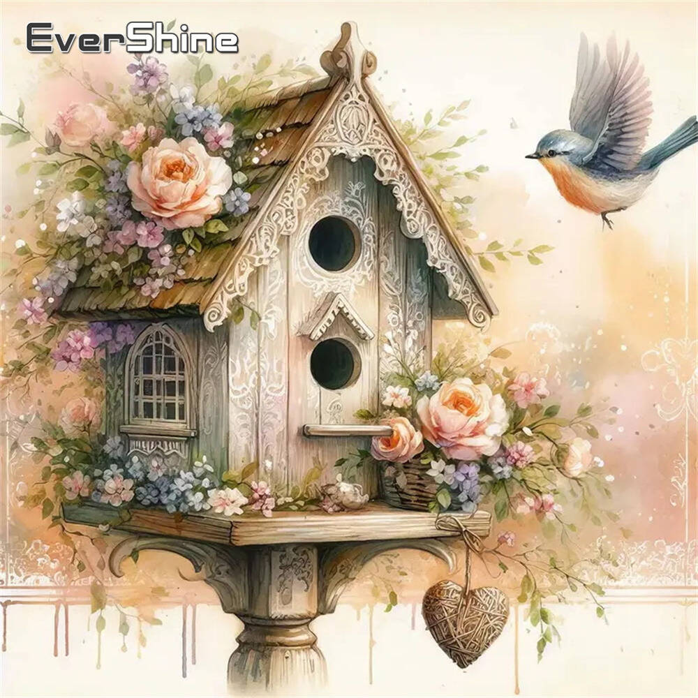 Embroidery Flower Pattern - Evershine-pintura de diamante de perro, viñetas