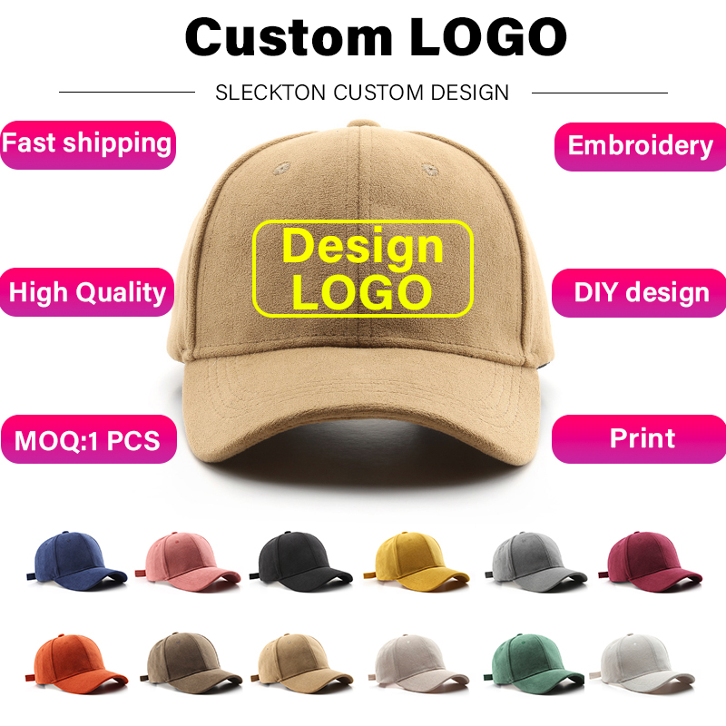 Embroidery Design Logo - SLECKTON-Gorras bordadas personalizadas para hombre y