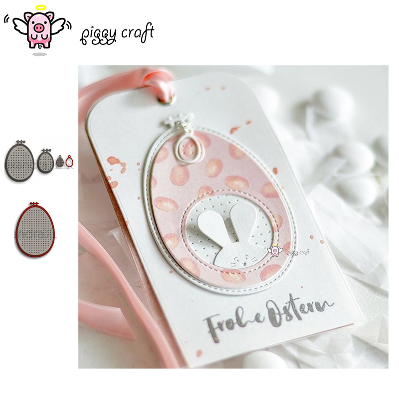 Embroidery Egg - Piggy Craft troqueles de corte de