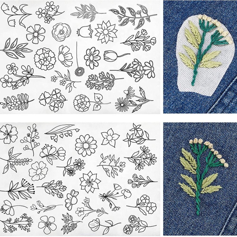 Embroidery Flower Pattern - Papel de bordado de costura creativa