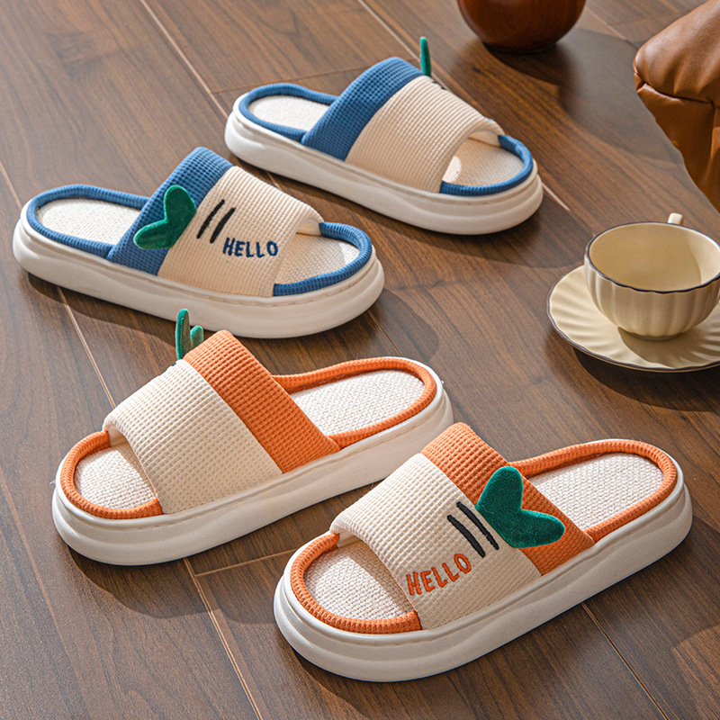 Embroidery Flat Shoes - Pantuflas de Lino de Nuevo Estilo