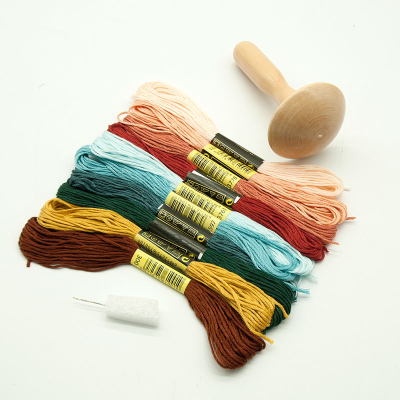 Embroidery Egg - Kit de suministros de madera para