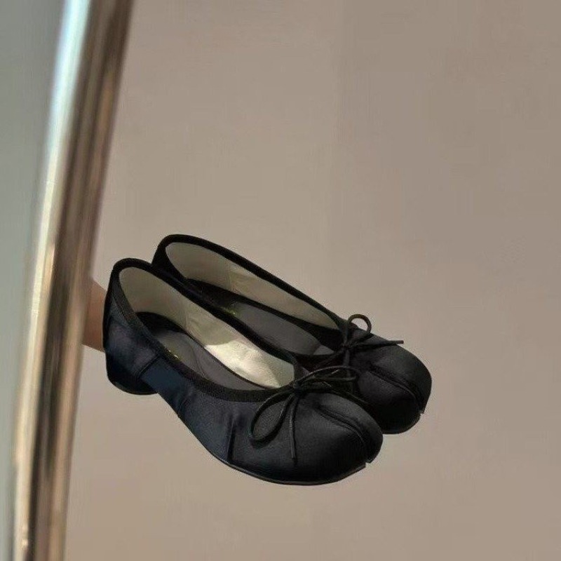 Embroidery Flat Shoes - Zapatos de Mujer Sweet Bow, Primavera