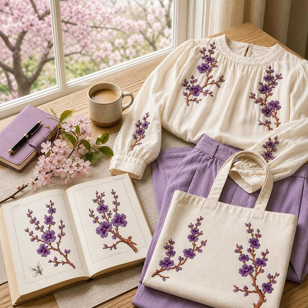 Embroidery Patch - Parches termoadhesivos DIY de flor de