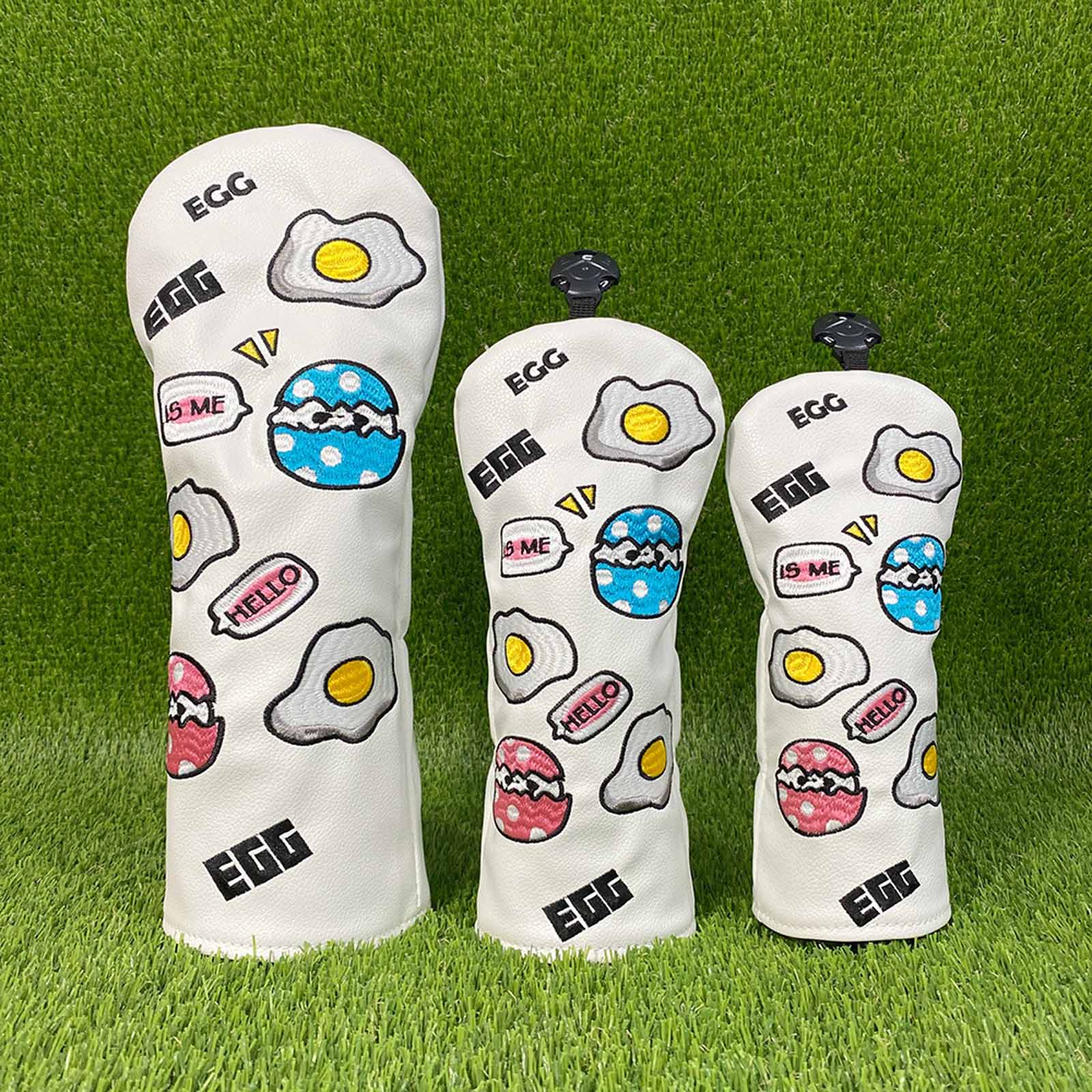 Embroidery Egg - Funda Protectora para Cabeza de Palo