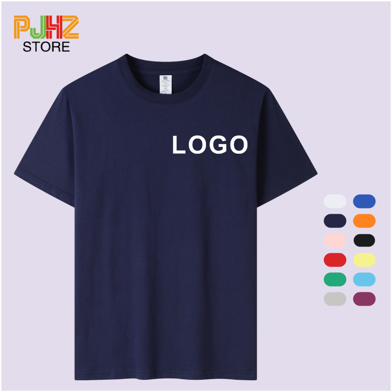 Embroidery Design Logo - Camiseta 100% de algodón con logotipo