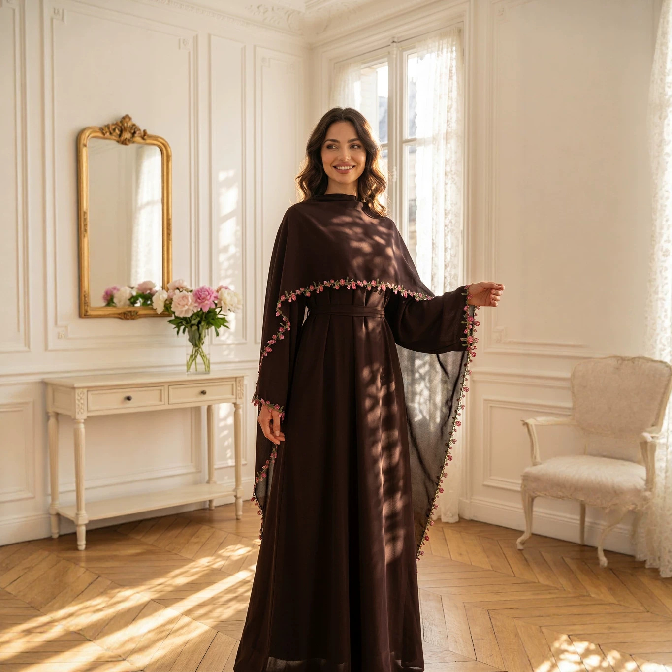 Elegantes Abayas Bordadas, Ves - Embroidery Kebaya reseña y precio