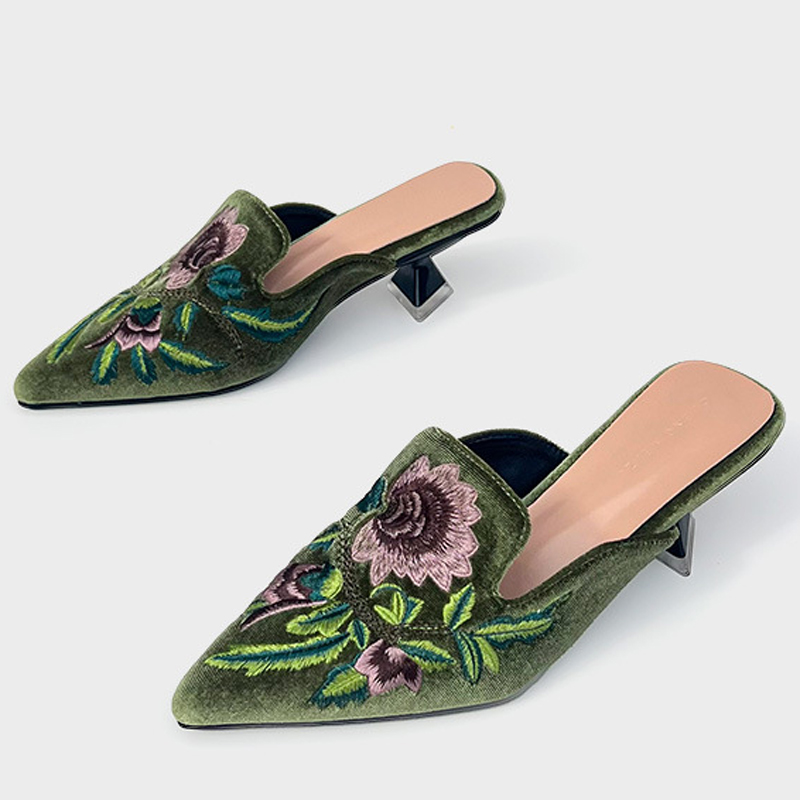 Zapatos de Mujer de Terciopelo - Embroidery Designer reseña y precio
