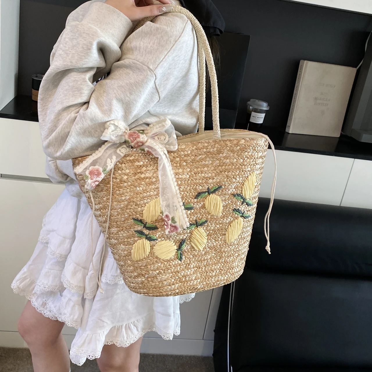 Bolso de hombro de playa de gr - Embroidery Kit Pouch reseña y precio