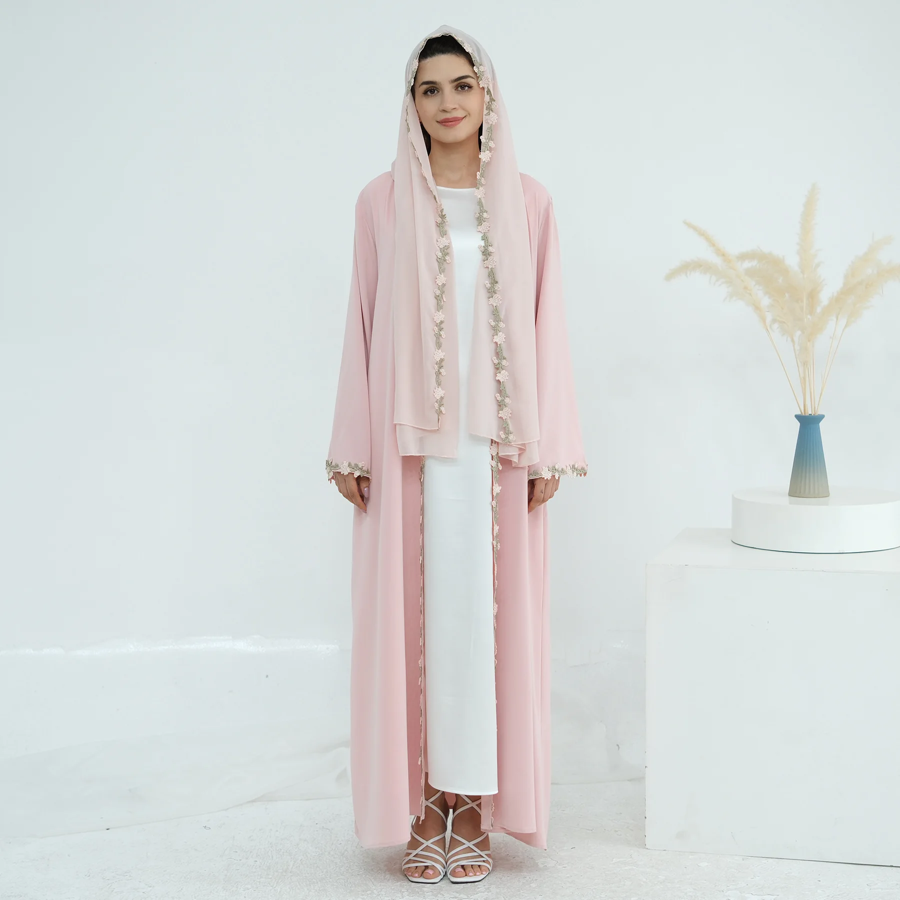 Vestido Cardigan Musulmán con  - Embroidery Kebaya reseña y precio