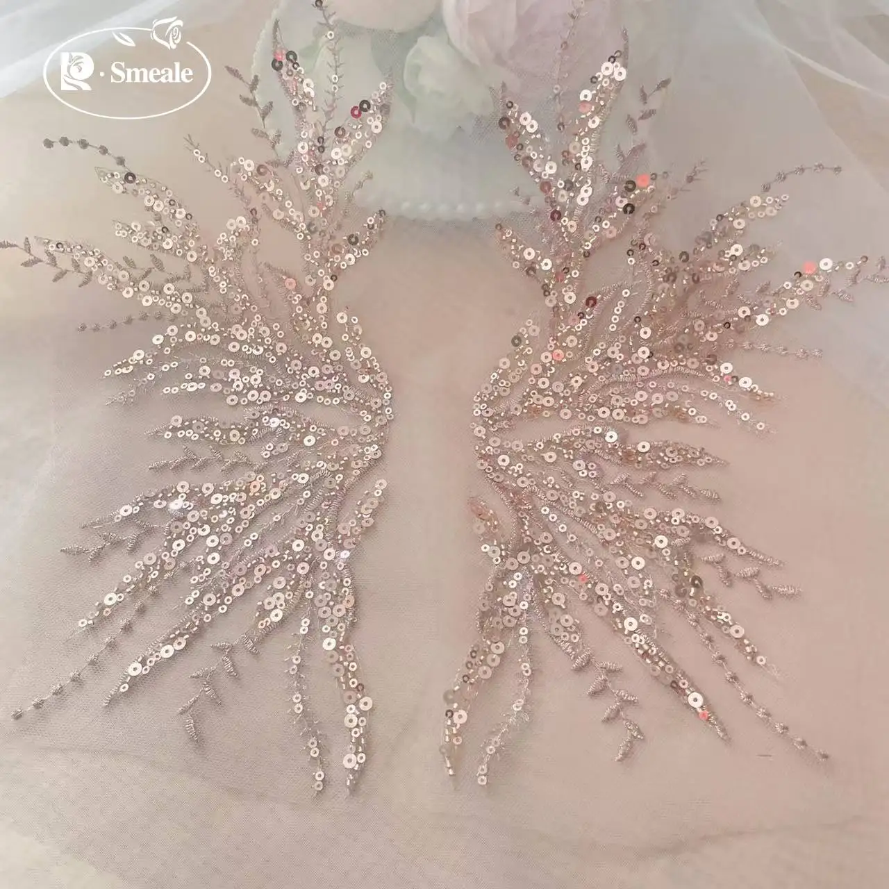 5 pares-2 pares. Apliques de e - Embroidery Flower Pattern reseña y precio