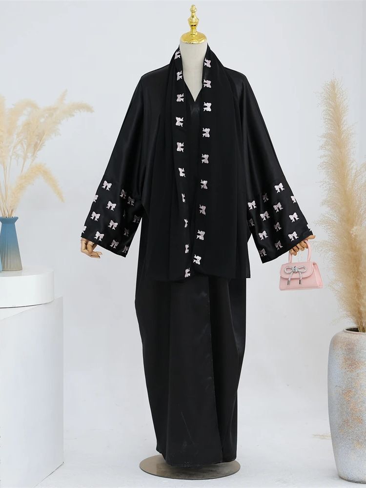 Ramadán corazón negro Abaya Da - Embroidery Kebaya reseña y precio