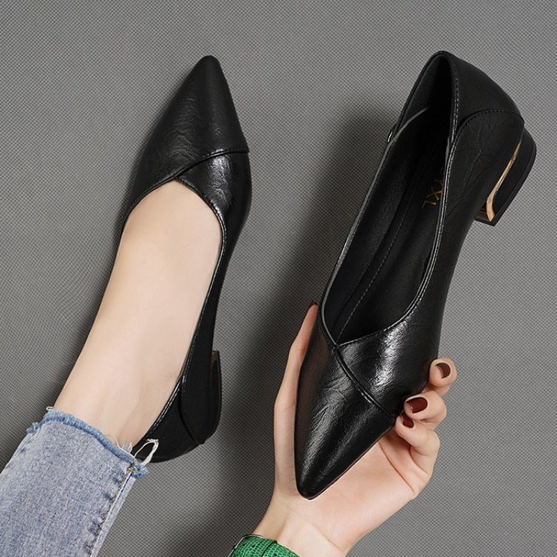 Zapatos de Mujer de Piel con P - Embroidery Flat Shoes reseña y precio