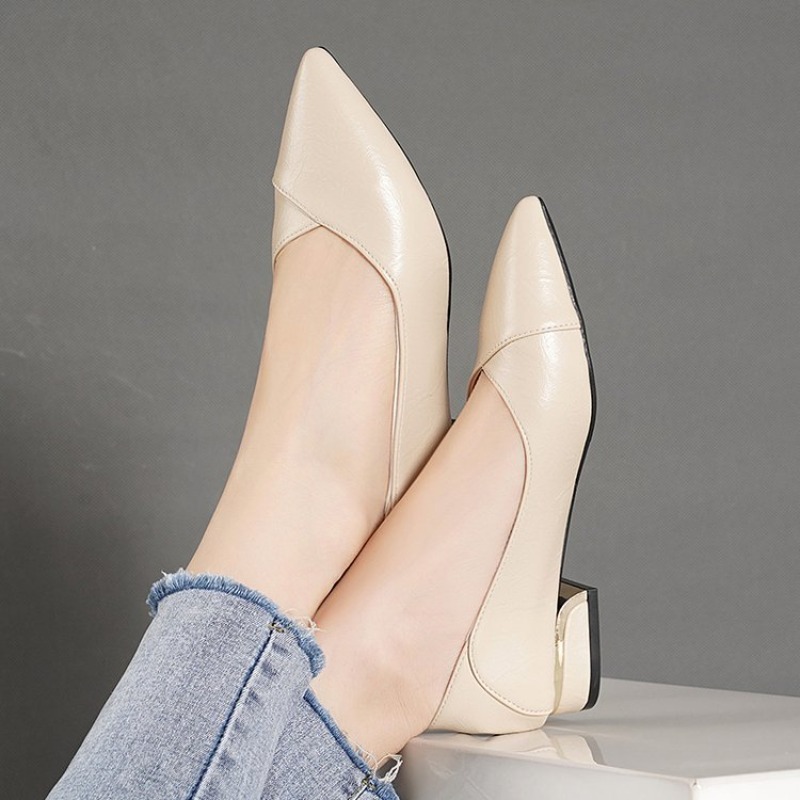 Zapatos de Mujer de Piel con P - Embroidery Flat Shoes reseña y precio