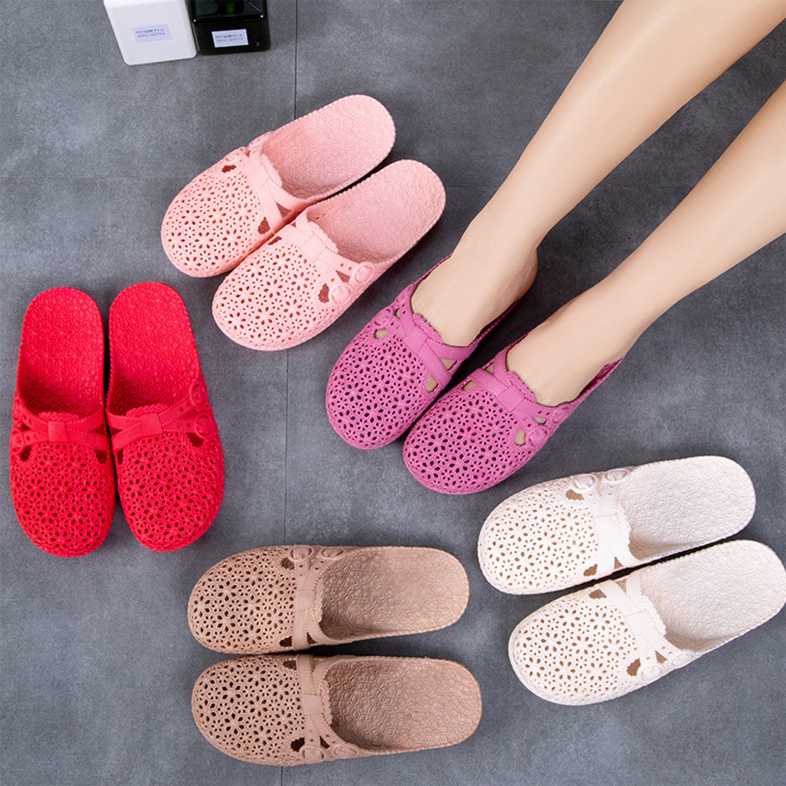 Zapatillas transpirables con p - Embroidery Flat Shoes reseña y precio