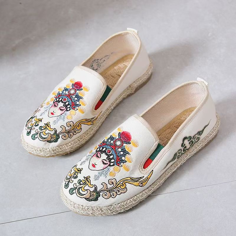 Zapatos de tela bordados con s - Embroidery Cloth reseña y precio