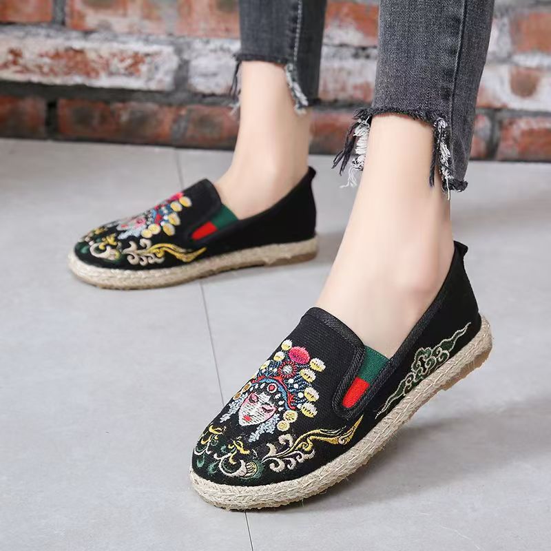 Zapatos de tela bordados con s - Embroidery Cloth reseña y precio