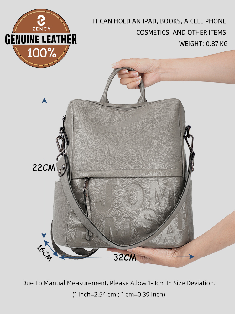 Mochila Zency Premium de Cuero - Embroidery Kit Pouch reseña y precio