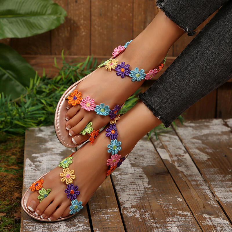 Sandalias de Diseño Bohemio co - Embroidery Designer reseña y precio