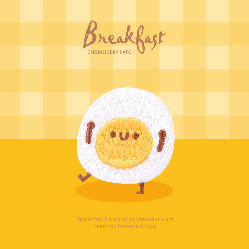 1 pieza lindo parche de desayu - Embroidery Egg reseña y precio