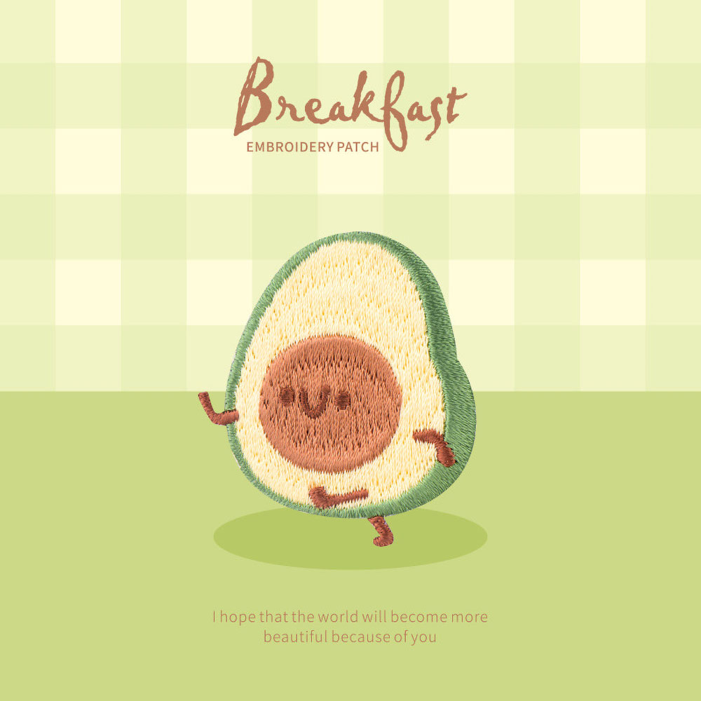 1 pieza lindo parche de desayu - Embroidery Egg reseña y precio