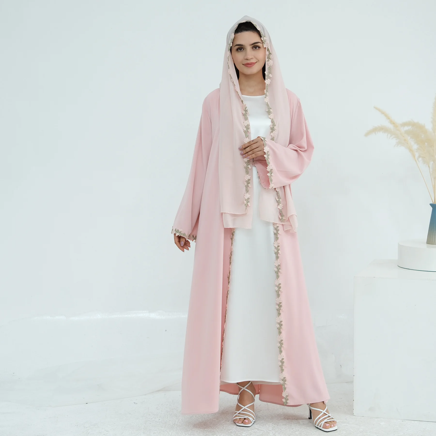 Nueva Abaya Abierta de Dubái,  - Embroidery Kebaya reseña y precio
