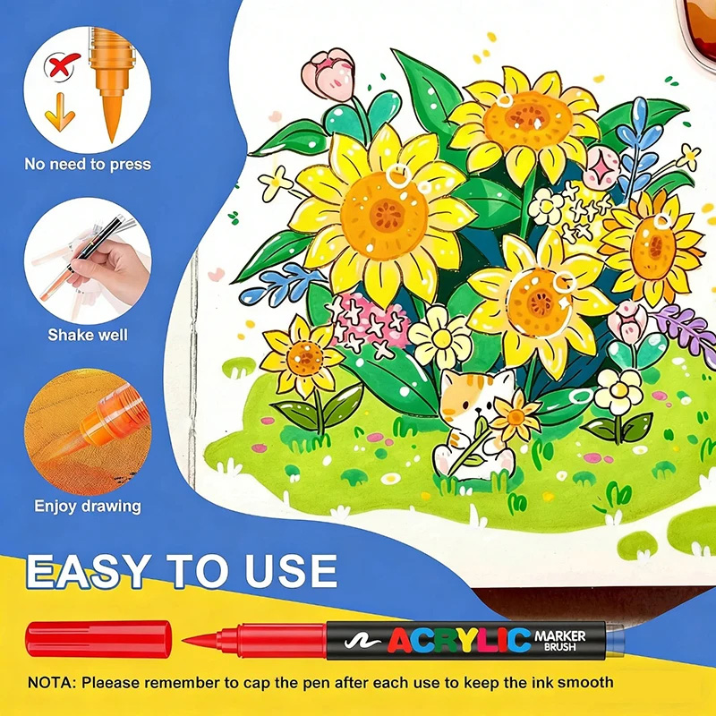 Marcadores de Pintura Acrílica - Embroidery Egg reseña y precio