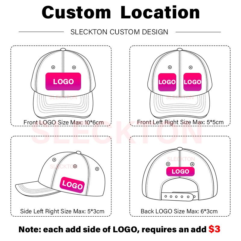 SLECKTON-gorra de béisbol pers - Embroidery Design Logo reseña y precio