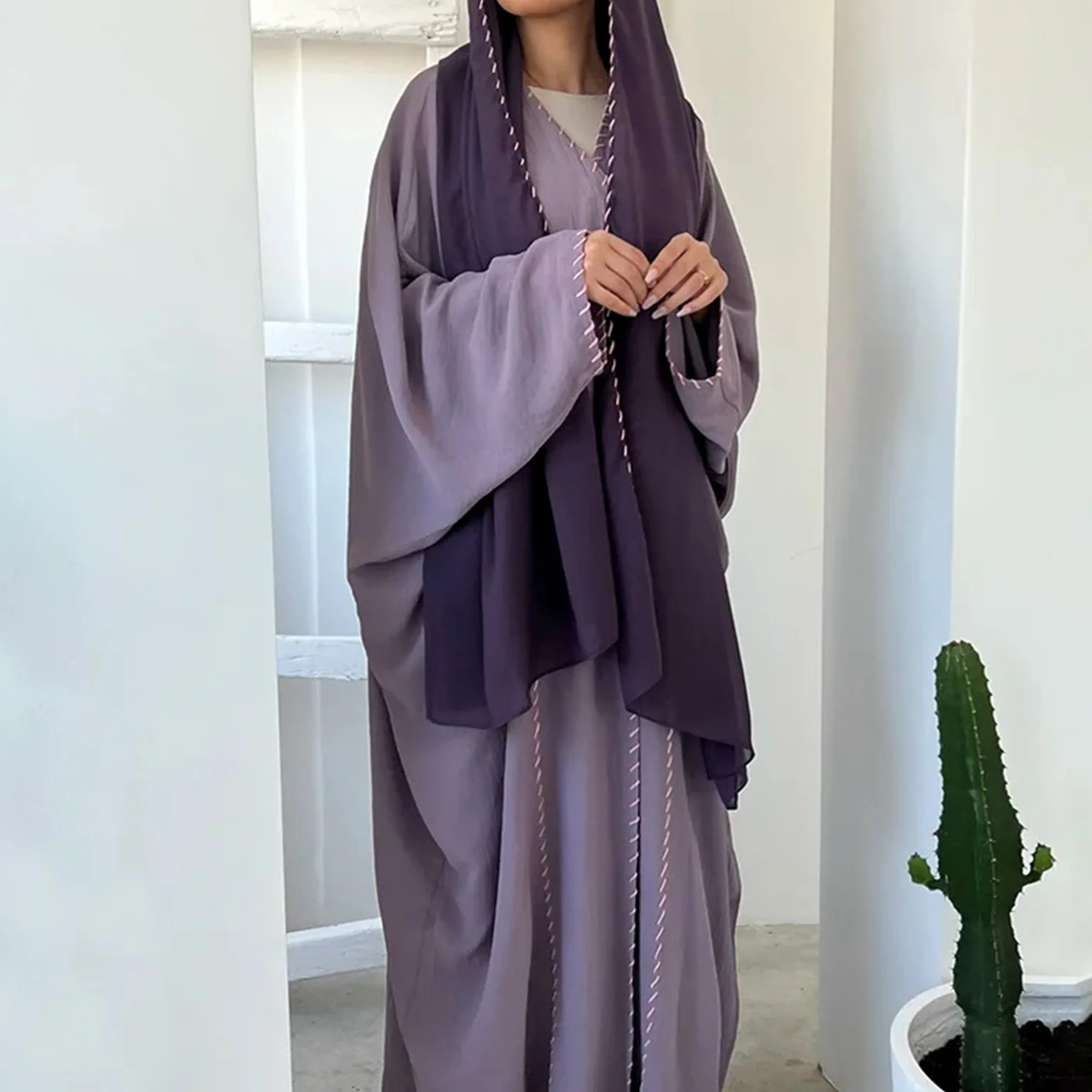 Kimono Marruecos Abayas abiert - Embroidery Kebaya reseña y precio