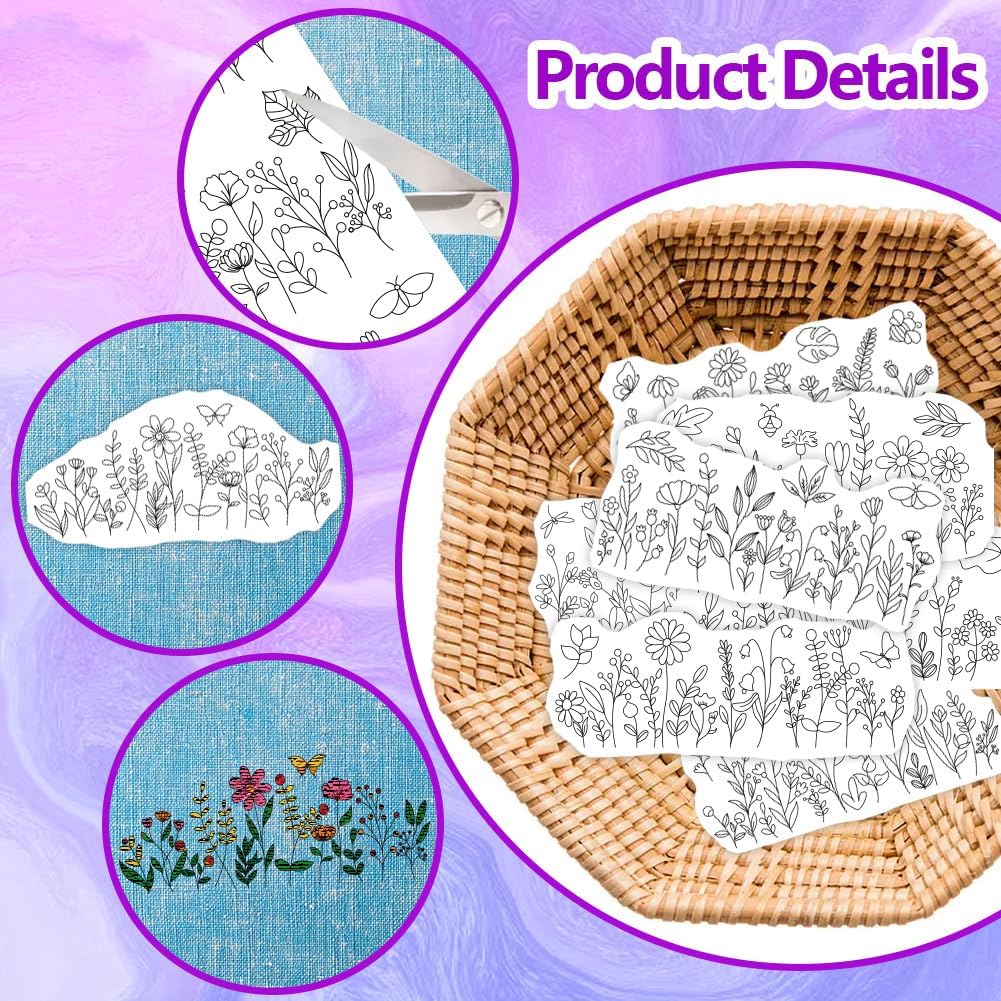 Estabilizadores de Patrones de - Embroidery Flower Pattern reseña y precio