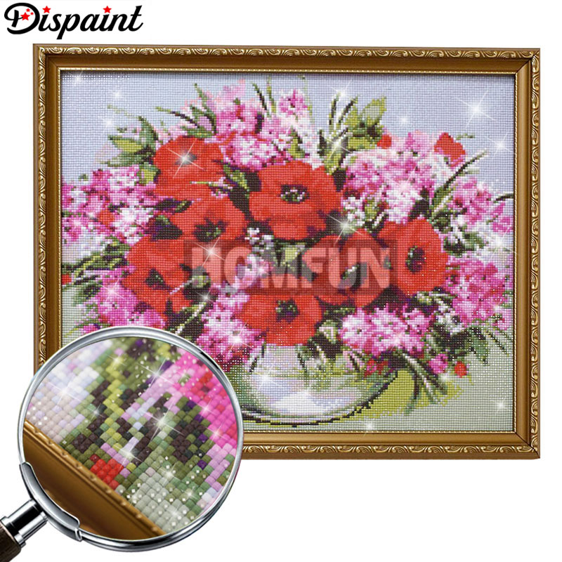 Dispaint-pintura de diamantes  - Embroidery Flower Pattern reseña y precio
