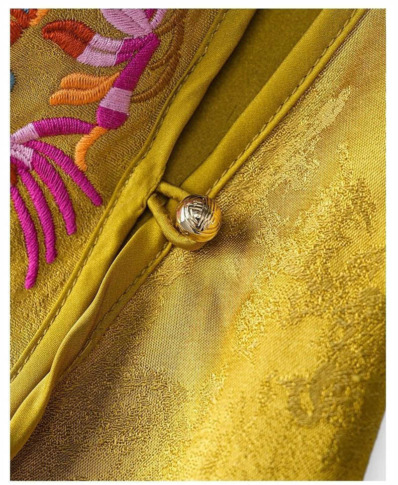 Chaleco de mujer con bordado e - Embroidery Yellow reseña y precio
