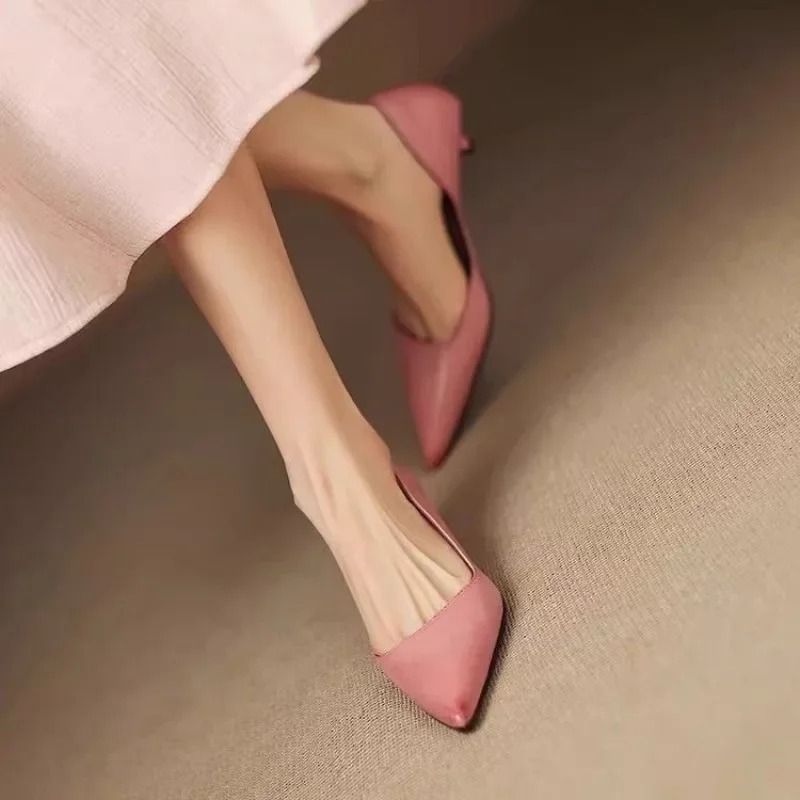 Tacones de aguja con punta est - Embroidery Flat Shoes reseña y precio