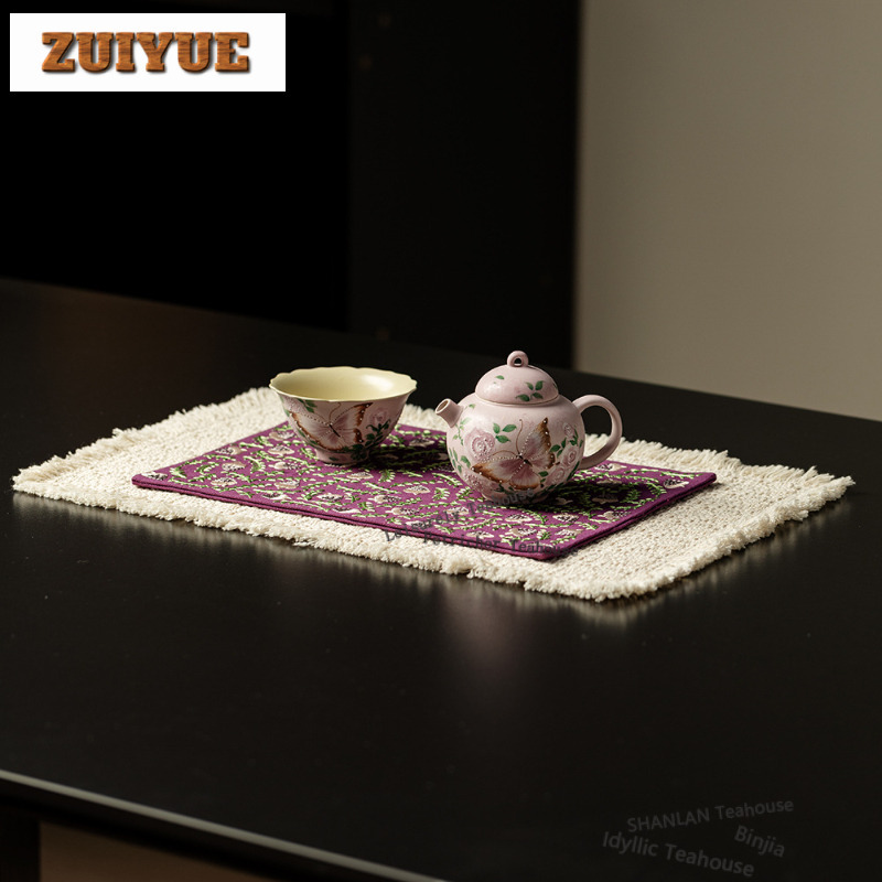Tapetes bordados de doble capa - Embroidery Cloth reseña y precio