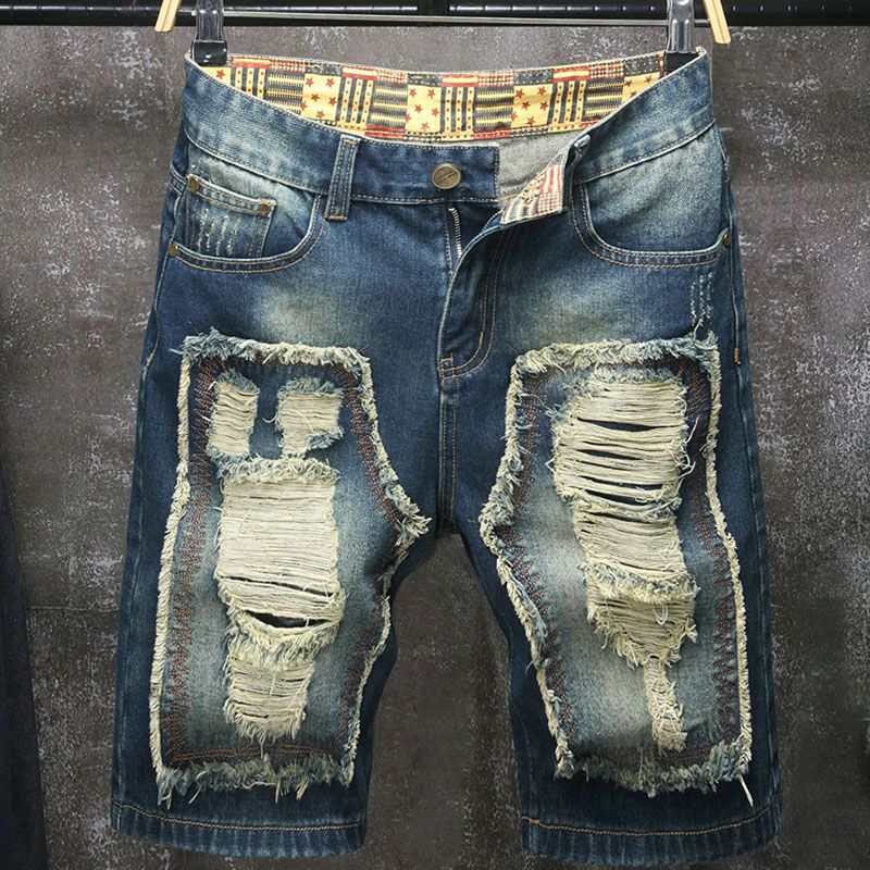 Pantalones cortos vaqueros de  - Embroidery Patch reseña y precio
