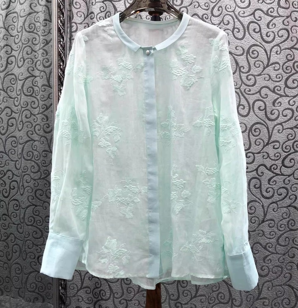 Blusas de Alta Calidad con Est - Embroidery Yellow reseña y precio