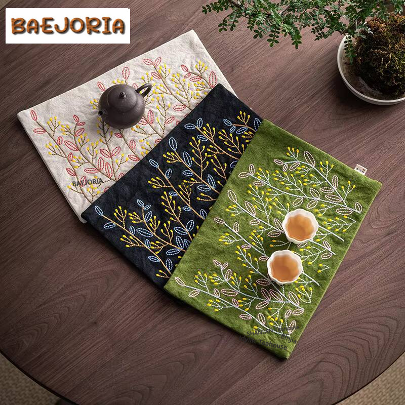 Paño de Té de Lona Bordado a M - Embroidery Cloth reseña y precio
