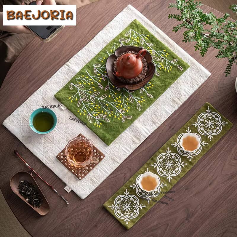 Paño de Té de Lona Bordado a M - Embroidery Cloth reseña y precio