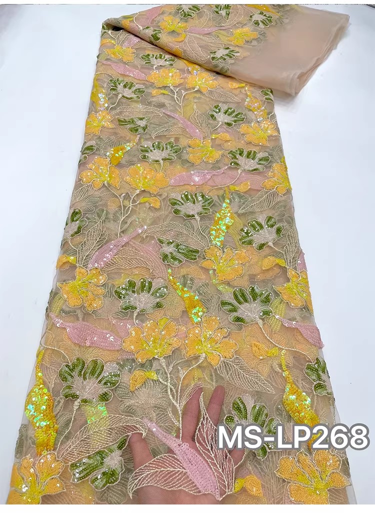 1 yarda de tela de lujo de dob - Embroidery Flower Pattern reseña y precio