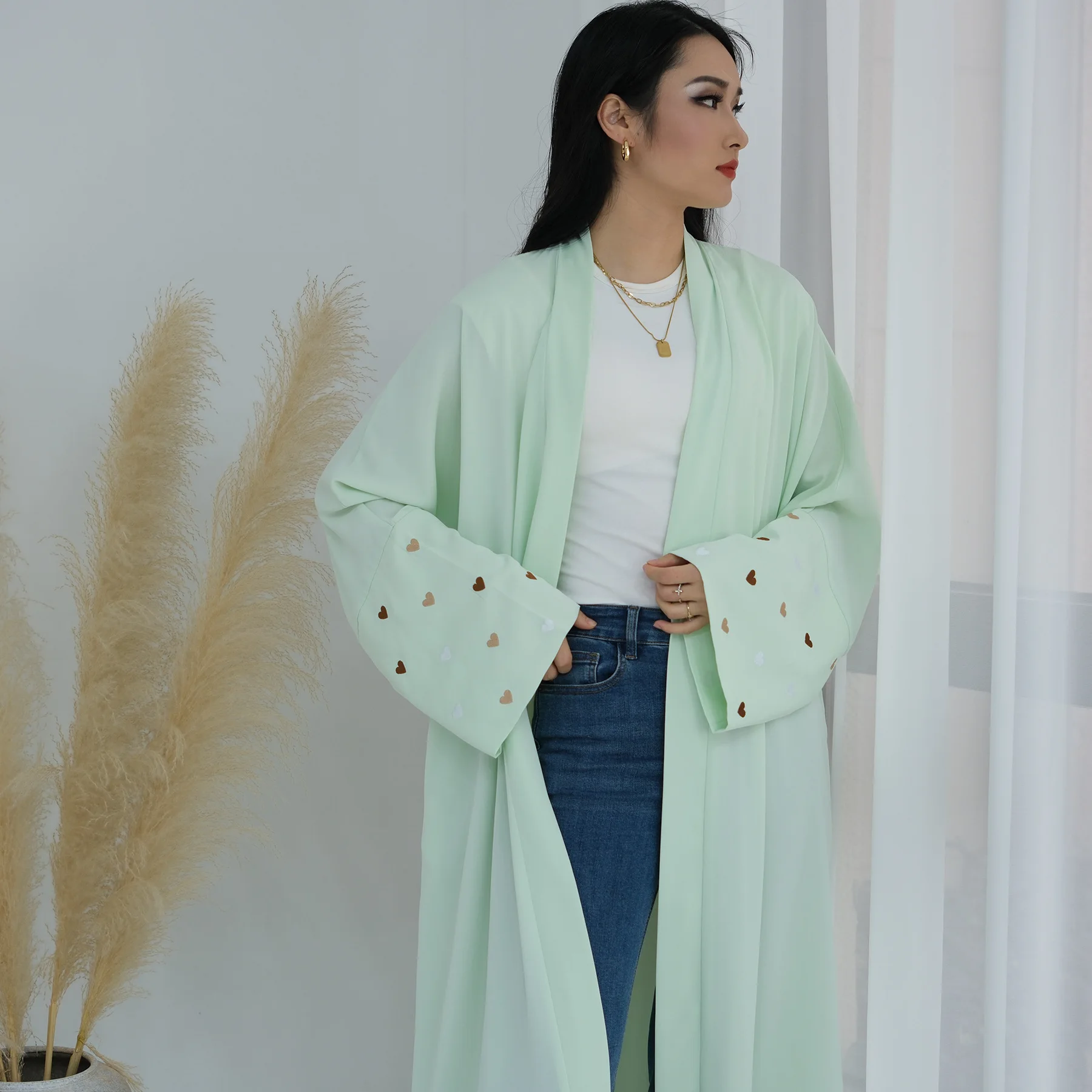 Túnica Larga con Bordado de Co - Embroidery Kebaya reseña y precio