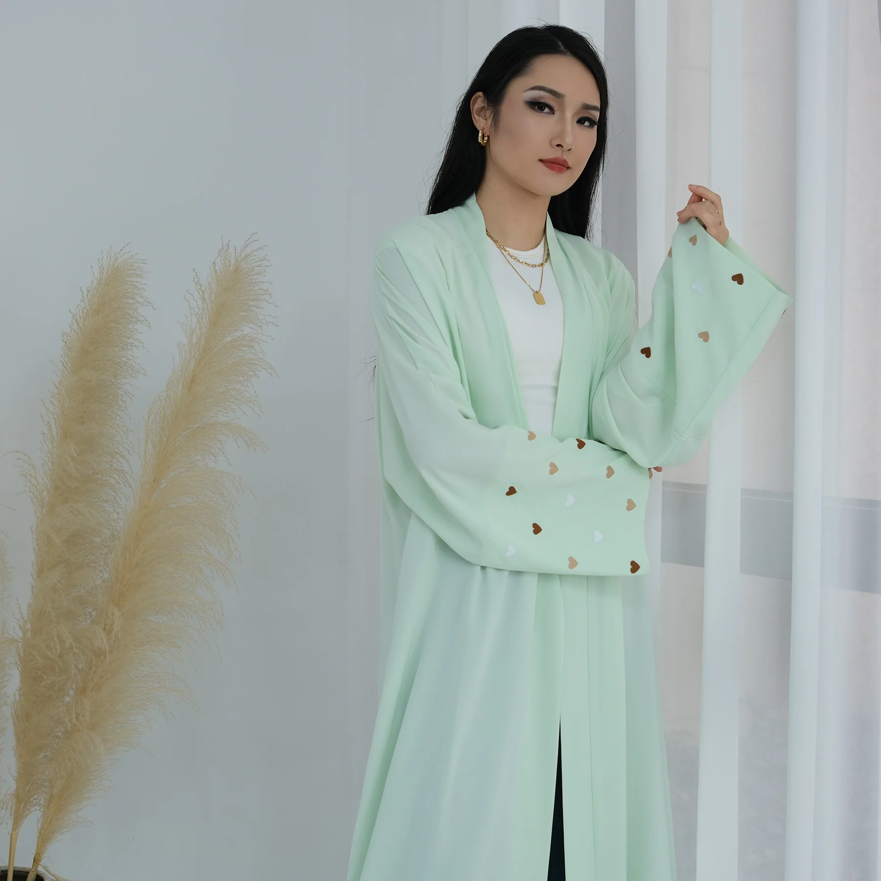 Túnica Larga con Bordado de Co - Embroidery Kebaya reseña y precio